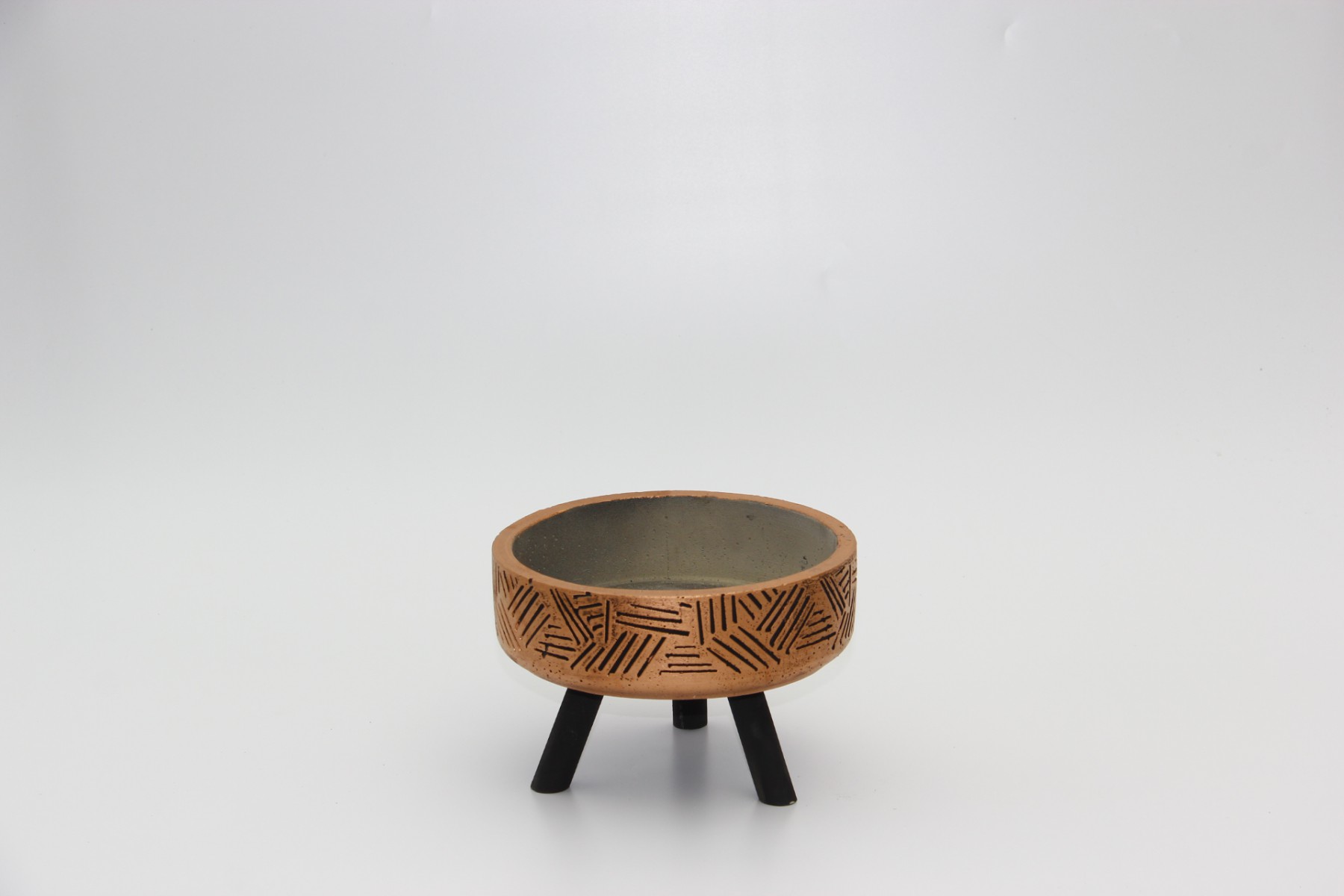 BONSAİ SAKSISI ARKAİK MOTİF AYAKLI - EL YAPIMI BAKIR BETON SAKSI BONSAİ SAKSISI ARKAİK MOTİF AYAKLI - EL YAPIMI BAKIR BETON SAKSI