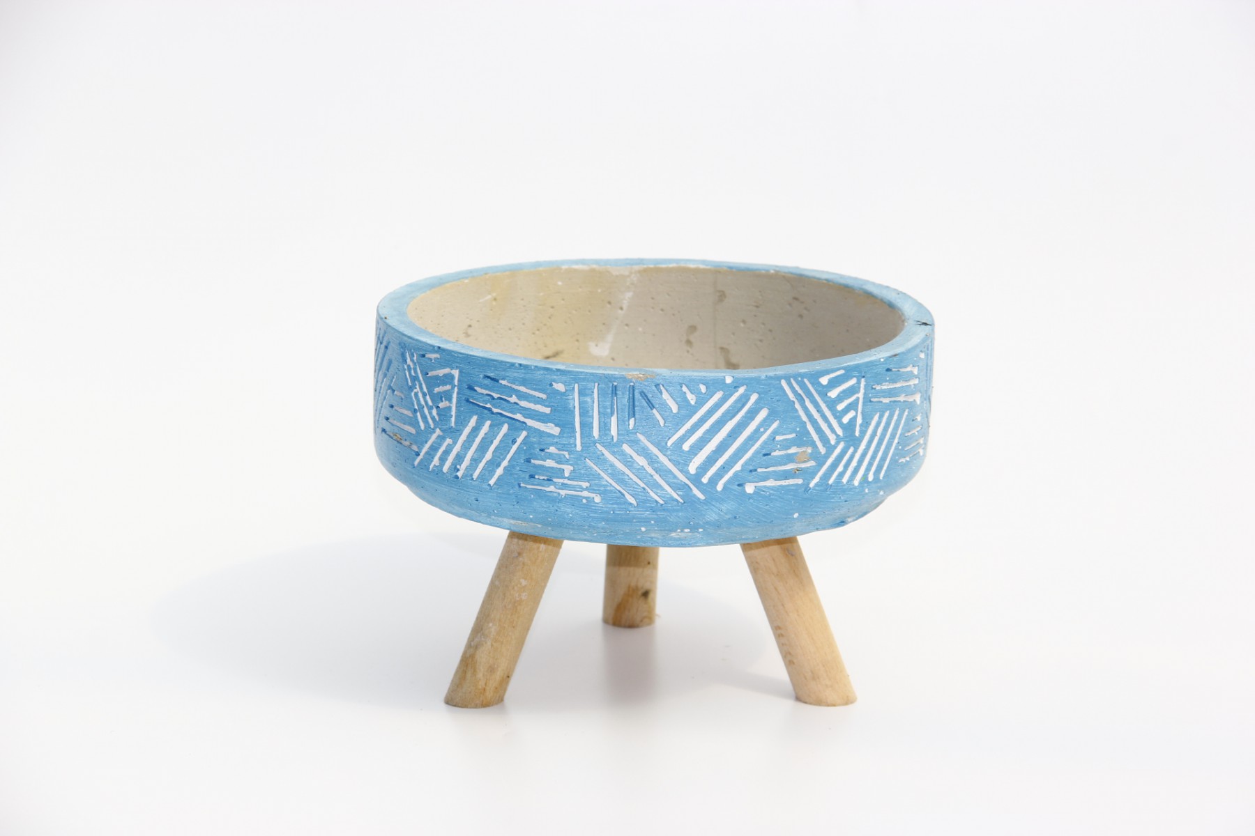 BONSAİ SAKSISI ARKAİK MOTİF AYAKLI - EL YAPIMI MAVİ BETON SAKSI BONSAİ SAKSISI ARKAİK MOTİF AYAKLI - EL YAPIMI MAVİ BETON SAKSI