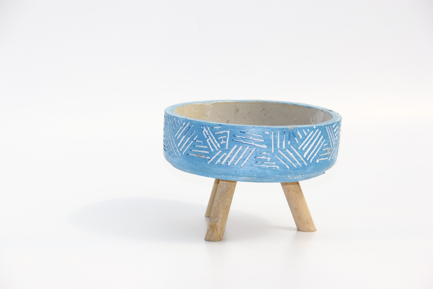 BONSAİ SAKSISI ARKAİK MOTİF AYAKLI - EL YAPIMI MAVİ BETON SAKSI BONSAİ SAKSISI ARKAİK MOTİF AYAKLI - EL YAPIMI MAVİ BETON SAKSI