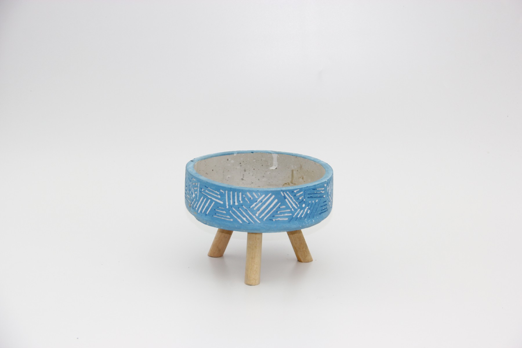 BONSAİ SAKSISI ARKAİK MOTİF AYAKLI - EL YAPIMI MAVİ BETON SAKSI BONSAİ SAKSISI ARKAİK MOTİF AYAKLI - EL YAPIMI MAVİ BETON SAKSI
