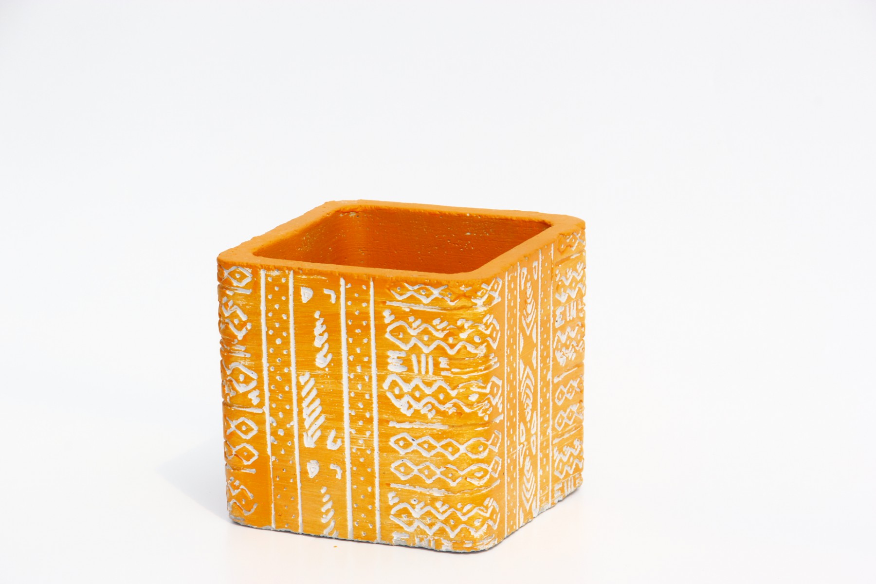 KAKTÜS SAKSISI - EL YAPIMI ARKAİK TURUNCU RENK KAKTÜS SAKSISI - EL YAPIMI ARKAİK TURUNCU RENK