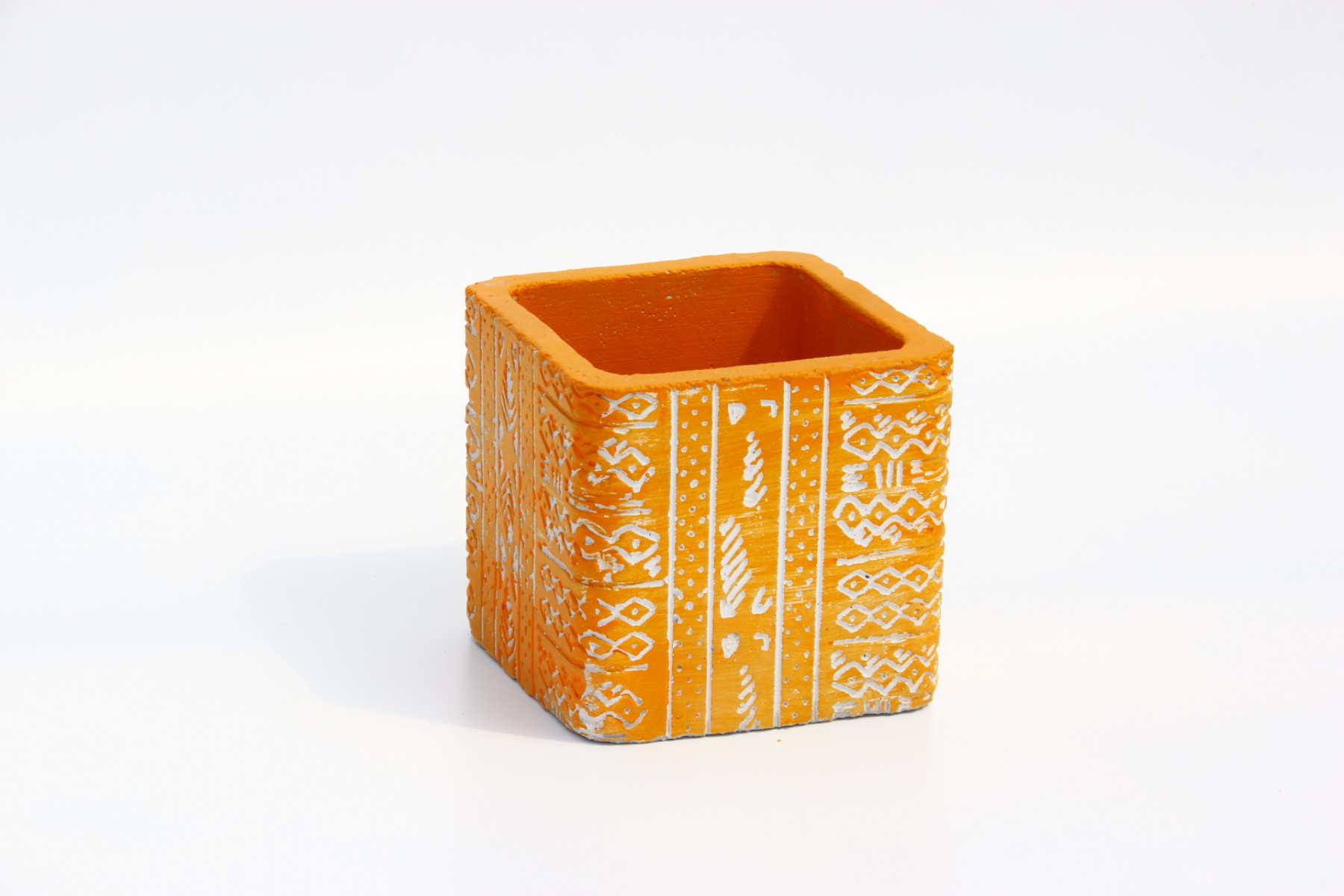 KAKTÜS SAKSISI - EL YAPIMI ARKAİK TURUNCU RENK KAKTÜS SAKSISI - EL YAPIMI ARKAİK TURUNCU RENK