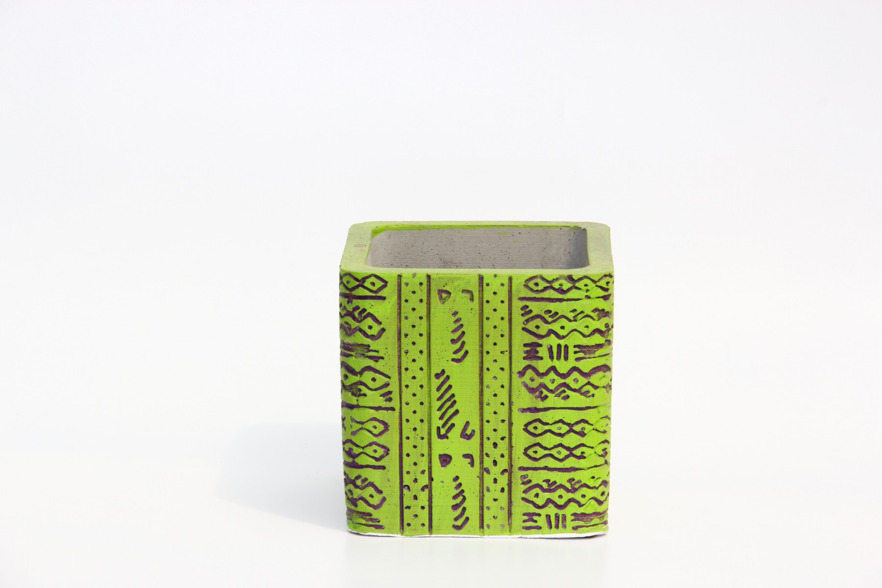 KAKTÜS SAKSISI - EL YAPIMI ARKAİK YEŞİL RENK