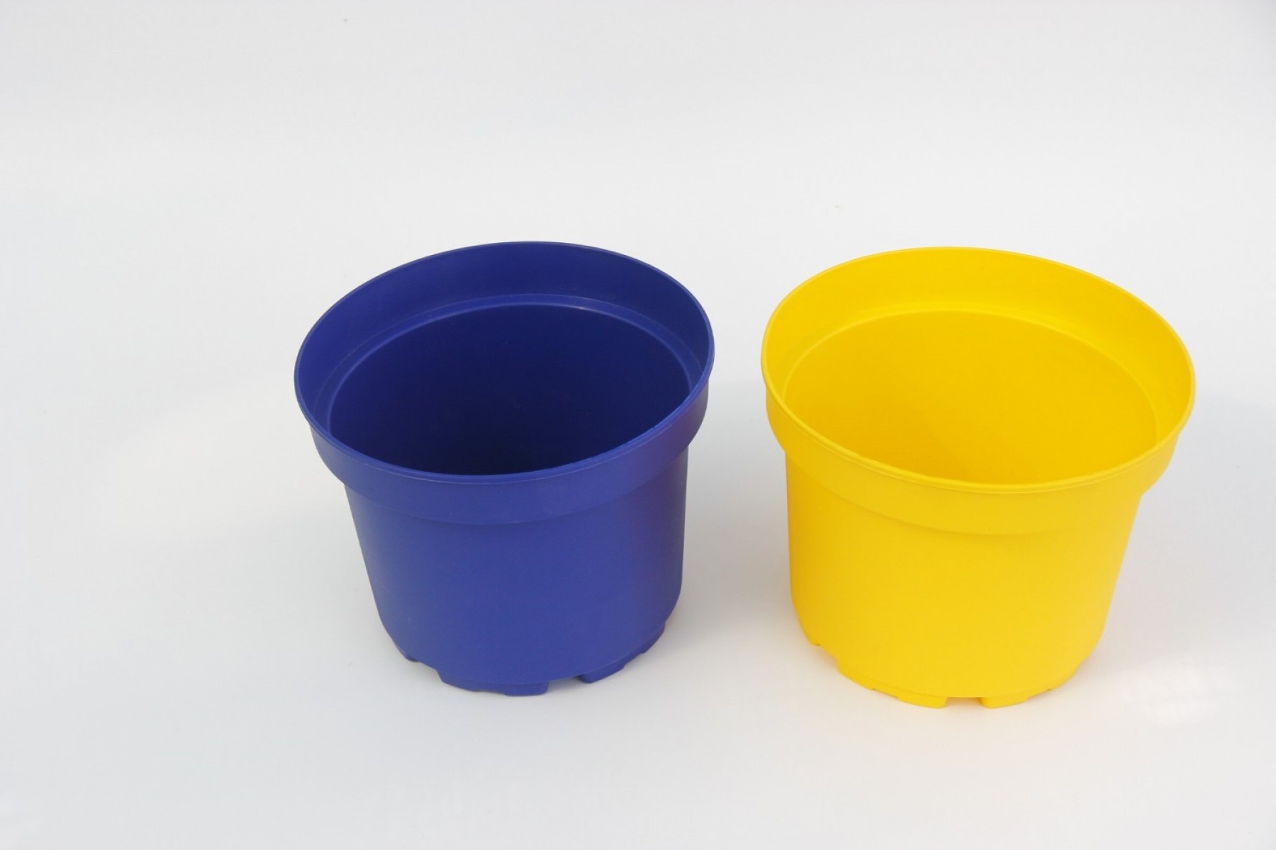 Lacivert ve Sarı Saksı Seti 2 Renk 10 Adet