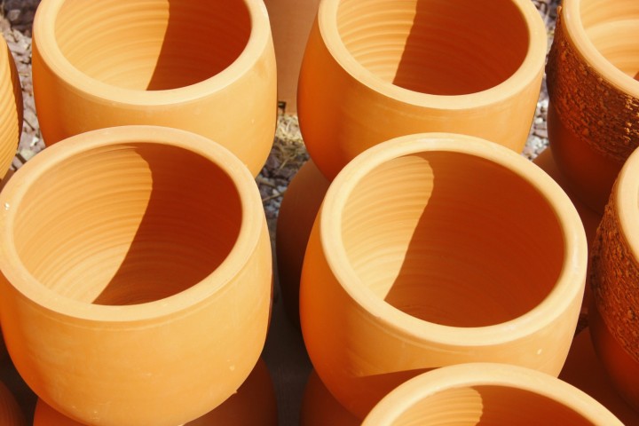 Doğal Çömlek El Yapımı Antik Saksı