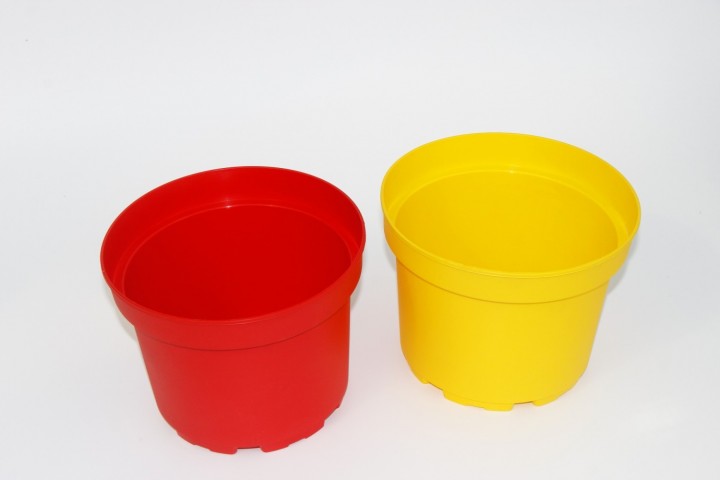 Kırmızı ve Sarı Saksı 2 Renk 10 Adet