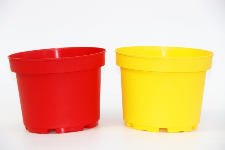 Kırmızı ve Sarı Saksı 2 Renk 20 Adet