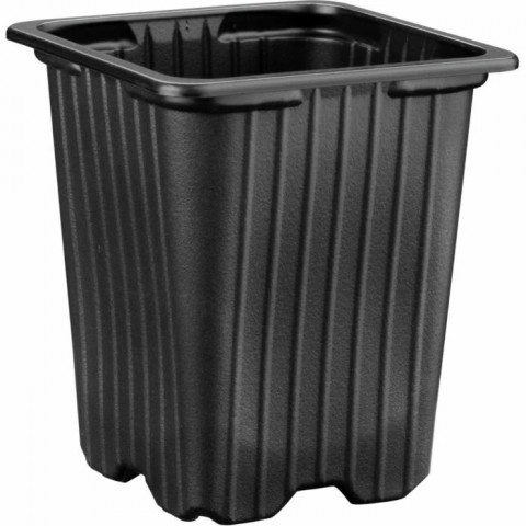 Thermoform Kare Saksı 200 Adet 9 Cm