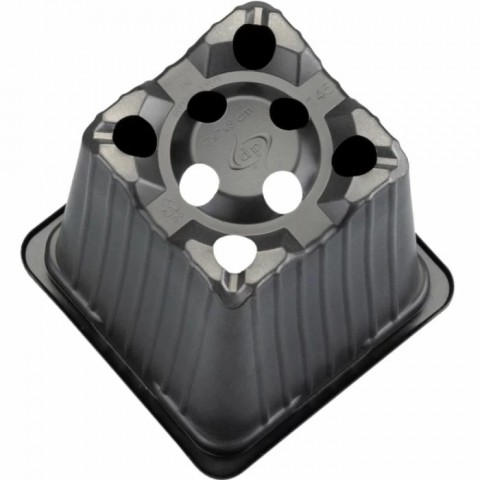 Thermoform Kare Saksı 100 Adet 9 Cm