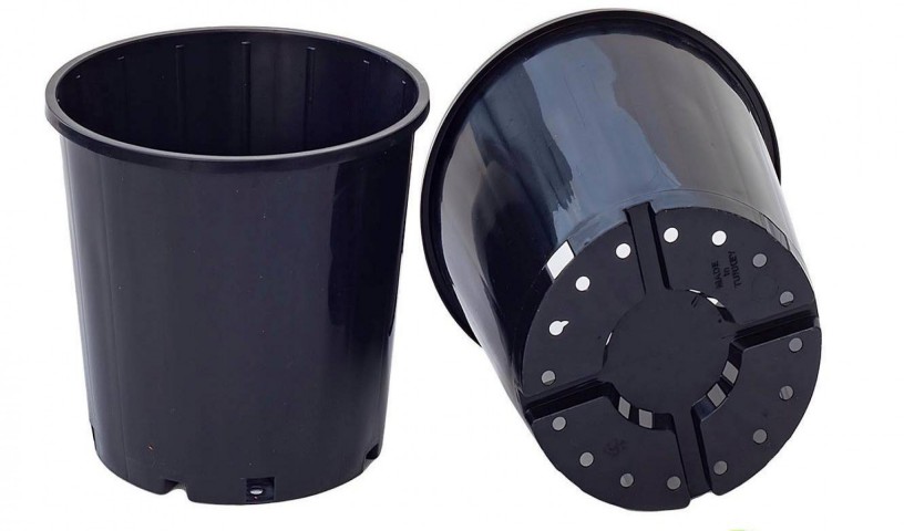 Üretim Saksısı Siyah 10 Adet - 15 CM 1.5 Lt